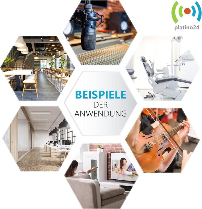 Produktbild Platino24 Schallabsorber Anthrazit (6 Stk.)