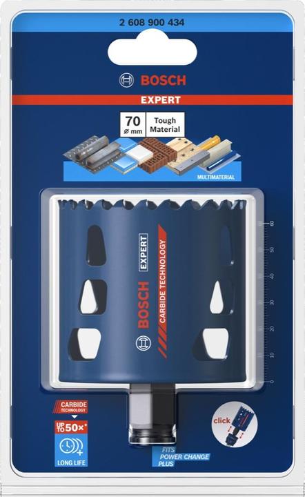 Immagine prodotto Bosch Professional Zubehör EXPERT Sega a tazza per materiali duri, 70 x 60 mm (70 millimetri)