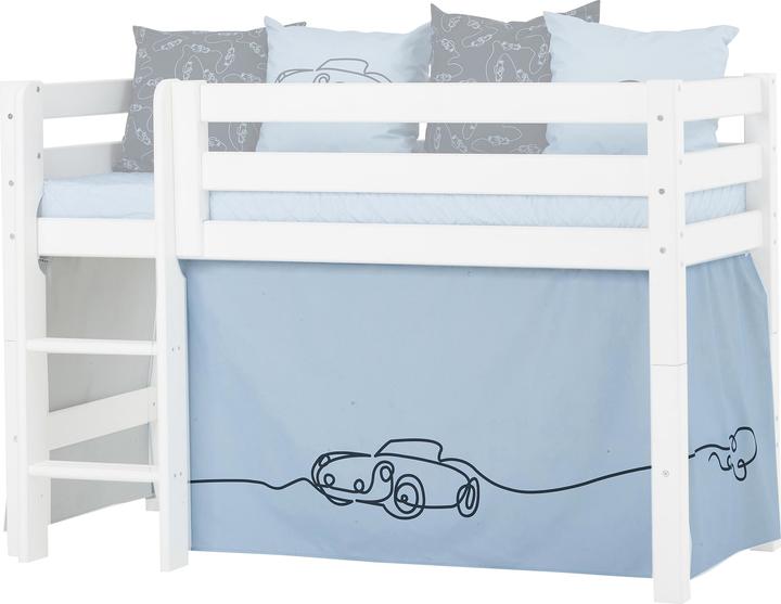Produktbild Hoppekids CARS Vorhang für Halbhohe Kinderbetten (Liegefläche 70x160 cm) in DREAM BLUE