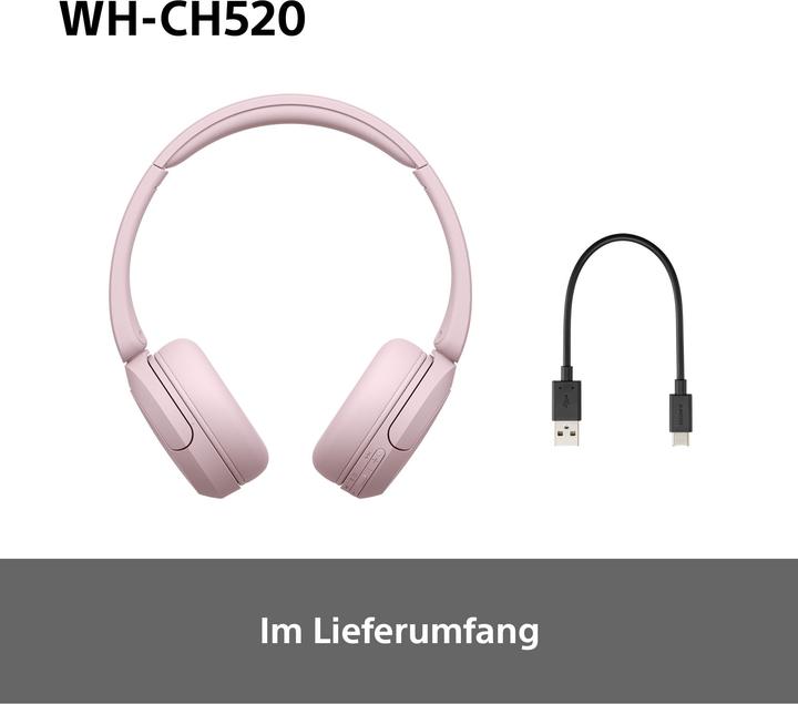 Image du produit Sony WH-CH520 (pas de réduction du bruit, 50 h, Sans fil)