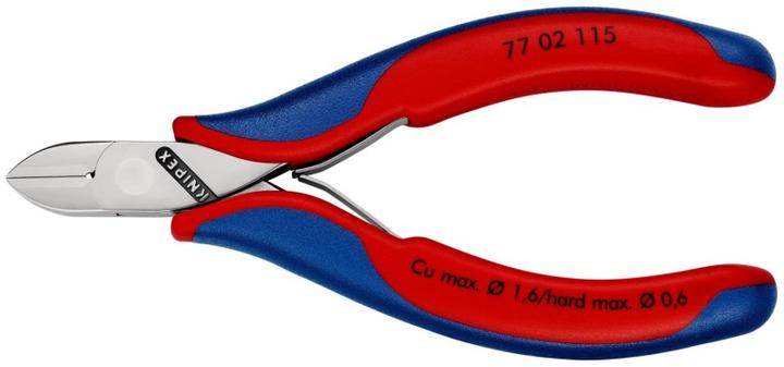 Actual product image Knipex Electronics Diagonal Cutter 77 02 115 SB (115 mm)