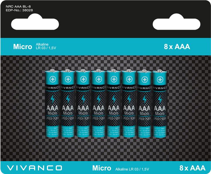 Produktbild Vivanco AAA Micro (8 Stk., AAA)