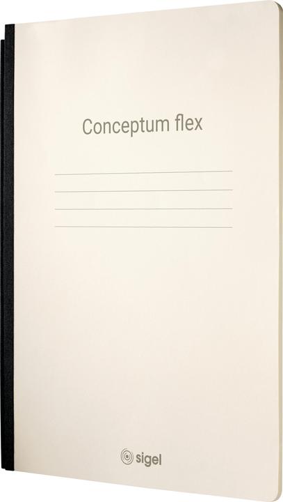 Actual product image Sigel Notebook Conceptum flex A4, squared, light brown (A4, Checked, Soft cover)
