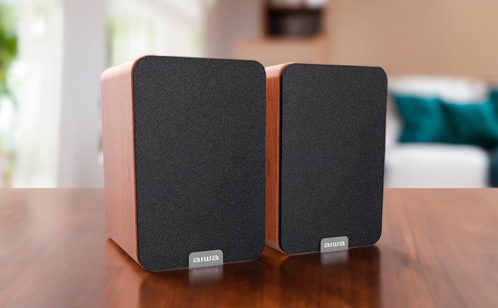 Produktbild Aiwa ASP-A200 Aktivlautsprecher-Paar, braun (1 Paar, 25 W)