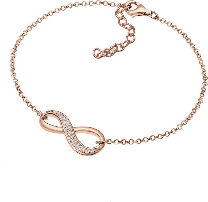 Elli Armband Infinity Symbol Endlos Zirkonia 925 Silber (18 cm, 925er Sterling Silber, Zirkonia)
