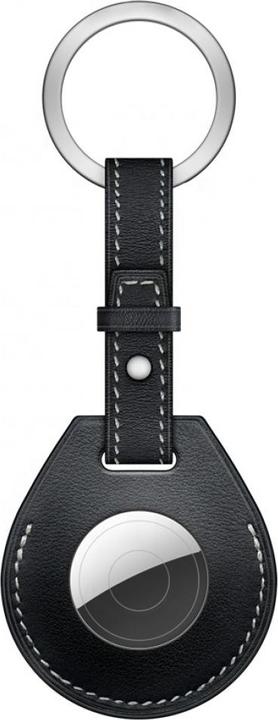 Actual product image Screenguard Vegan Leather Apple Airtag Pendant with Key Ring
