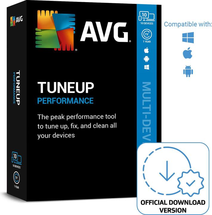 Image du produit Avast AVG TuneUp (10 Utilisateur, 10 Périphériques/Utilisateurs, 12 mois)