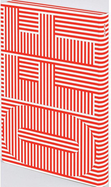 Actual product image Nuuna Notebook Graphic L On-Off 22 x 16.5 cm, Dot, Red/White (22 x 16.5 cm, Dotted, Soft cover)