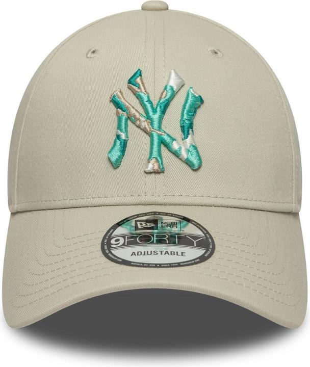 Actual product image New Era 9Forty Strapback Cap - Infill New York Yankees Stone