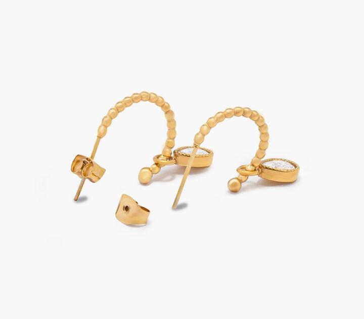 Actual product image Sensora Jewelry Ocean Gem Hoops earrings (Stainless steel)