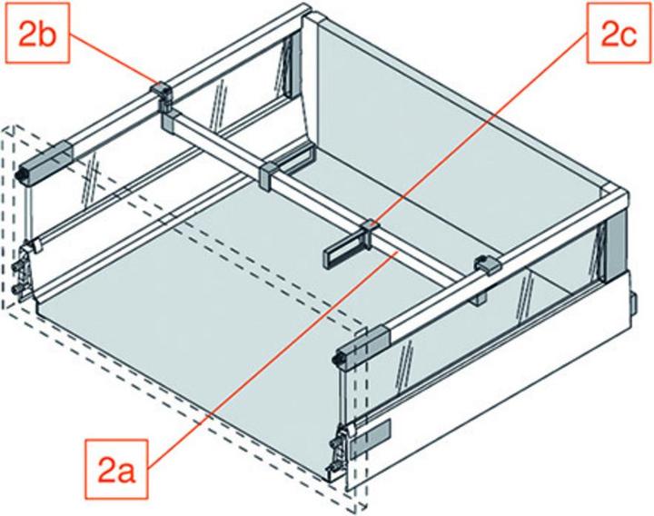 Actual product image Blum Longitudinal divider for cross rail ORGA-LINE