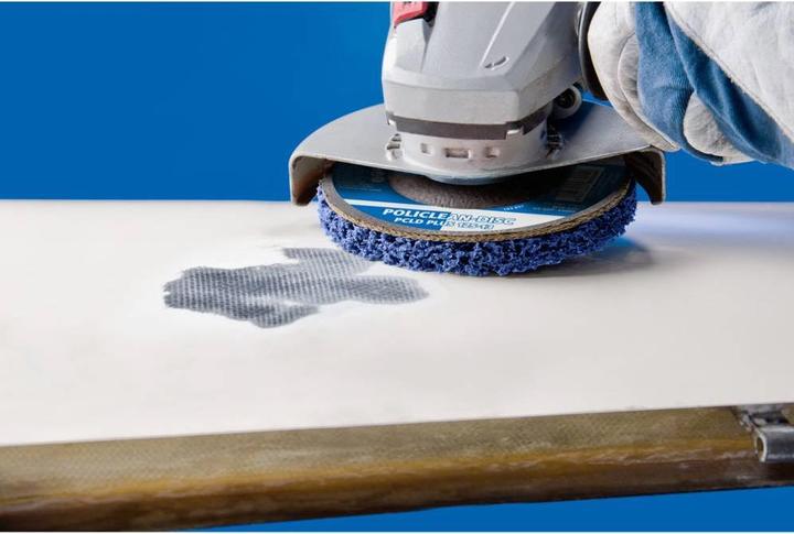 Produktbild Pferd Reinigungsscheibe POLICLEAN PLUS PC Reinigungsvlies Ø 125 x 13 m Bohrung 22.3 mm für grobe Reinigu