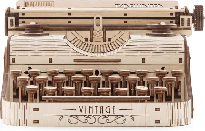 Actual product image Eco Wood Art Typewriter