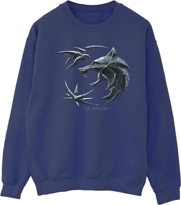 Netflix The Witcher Wolf Logo Sweatshirt (S)