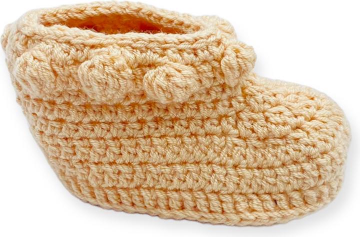 BabyExpress Babysocken 3-6 Monate mit Ponpon camel (17)