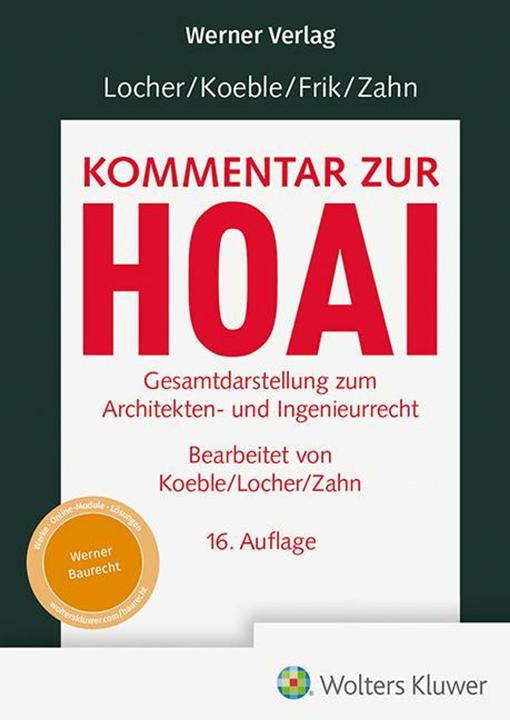 Actual product image Locher / Koeble / Frik / Zahn, Kommentar zur HOAI