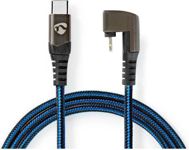 Produktbild Nedis USB-Kabel USB 2.0 Apple Lightning 8-Pin USB-CT Stecker 480 Mbps Vernickelt 2.00 m rund Gefloch (2 m, USB 2.0, 60 W)
