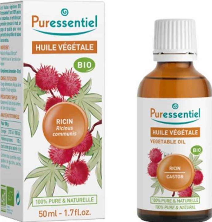 Immagine prodotto Puressentiel Olio vegetale Olio di ricino organico (Crema corpo, 50 ml)