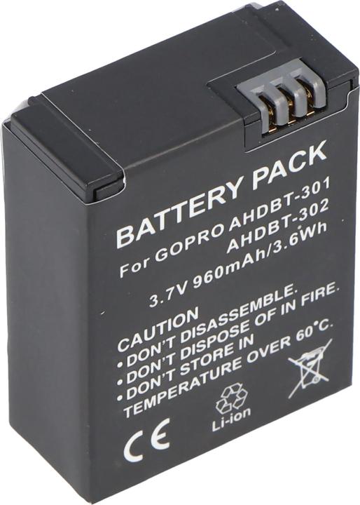 Actual product image GoPro Akku HD Hero 3, AHDBT-201, AHDBT-301 (Camera battery)