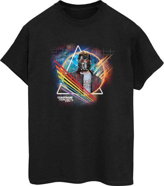 Guardians Of The Galaxy Neon Star Lord Masked TShirt (S)