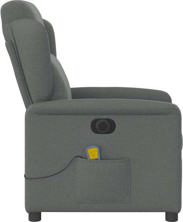 Immagine prodotto VidaXL Sedia da massaggio elettrica in tessuto grigio scuro