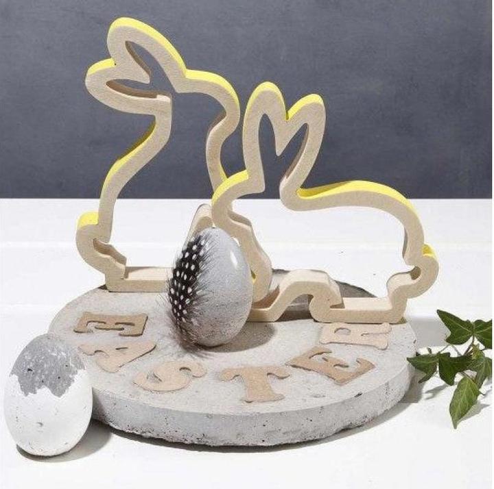 Actual product image Creativ Company Easter bunny plywood (2 x, 4 x 12 x 17 cm)