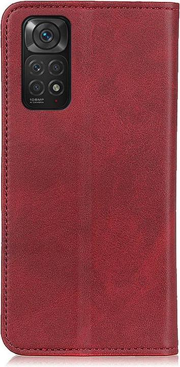 Produktbild Cover-Discount Xiaomi Redmi Note 11 - Stand Flip Case Hülle weinrot (Xiaomi Redmi Note 11)