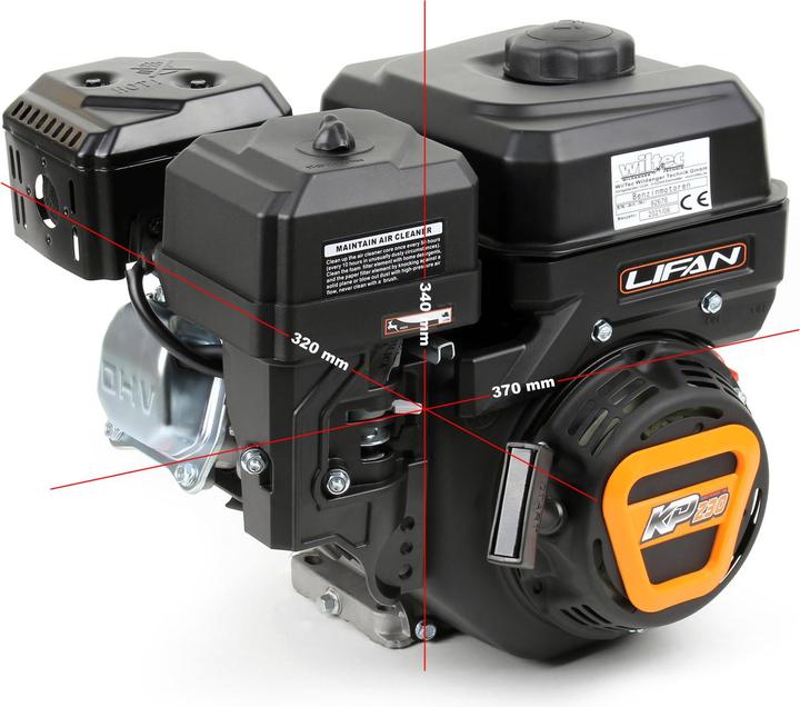 Produktbild Wiltec LIFAN KP230 20mm Benzinmotor Einzylinder 6,5PS Motor Rüttelplatte Baumaschine