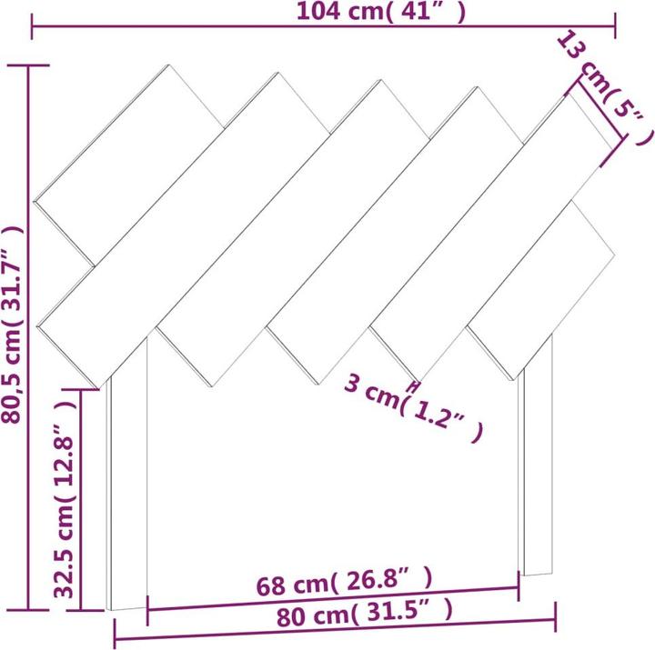 Actual product image VidaXL Ute (159.5 x 3 x 80.5 cm)