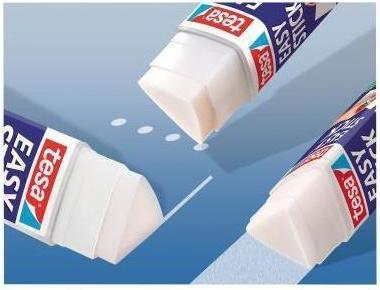 Actual product image tesa EASY STICK ecoLogo glue stick, triangular, odourless glue stick for paper / cardboard
