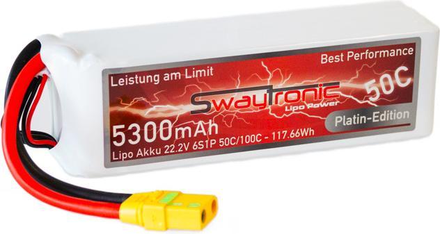 Swaytronic SWAY-Platin Edition 6S 22.2V 5300mAh 50C/100CXT90S (22.20 V, 5300 mAh)