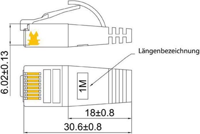 Produktbild Wirewin Netzwerkkabel (STP, CAT6, 1 m)
