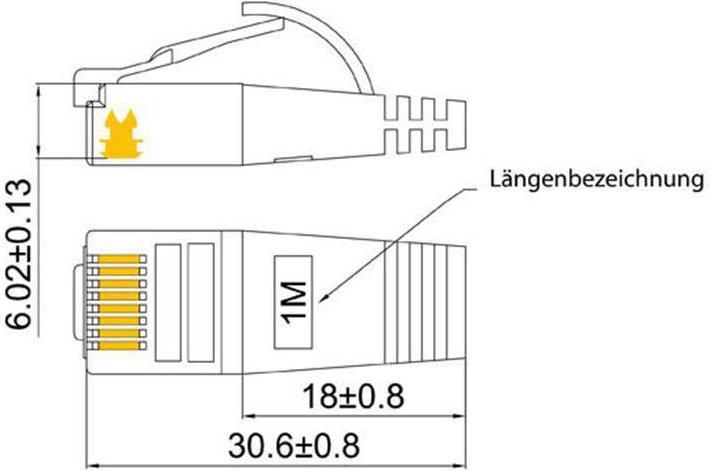 Produktbild Wirewin Netzwerkkabel (STP, CAT6, 0.10 m)