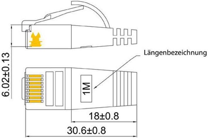 Actual product image Wirewin Network cable (STP, CAT6, 2 m)