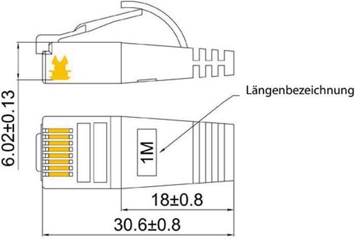 Actual product image Wirewin Network cable (STP, CAT6, 0.25 m)