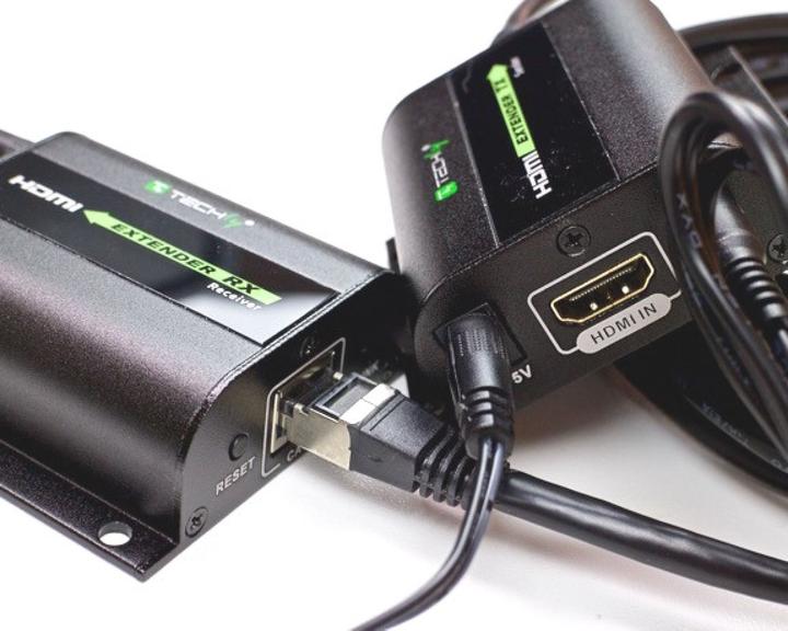 Produktbild Techly HDMI Extender via Cat RJ45 Kabel (0.07 m, HDMI)