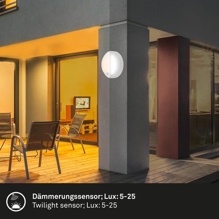 Produktbild Briloner Akku LED Aussenwandleuchte,Sensor,weiss,LED/4W (700 lm, IP44)