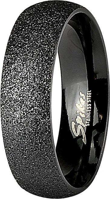Star Piercing Ring schwarz gesprenkelt (ohne Messing, Chirurgenstahl 316L)