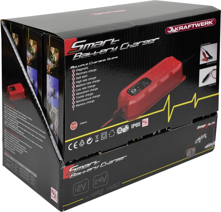 Produktbild Kraftwerk Smart-Batterie-Ladegerät (12V, 24V, 7 A)