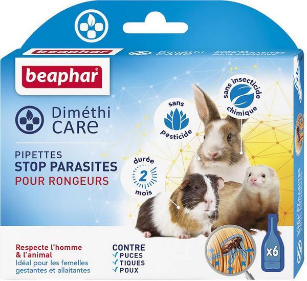 Produktbild beaphar DimÃ©thiCare Pipetten gegen Parasiten Nagetiere, 6x0.75ml