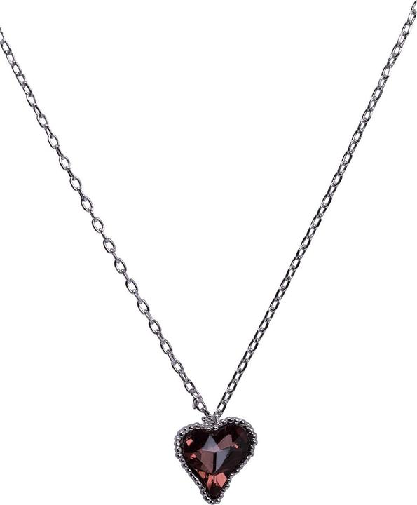 Immagine prodotto Uzurii Collana con cuore singolo in bronzo (Argento 925)