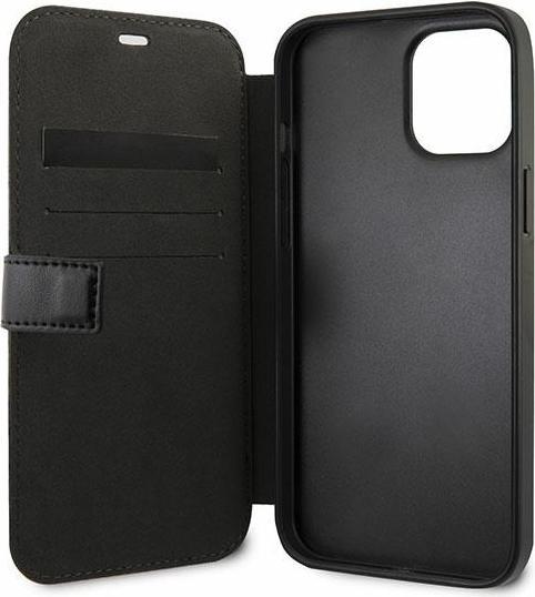Produktbild BMW BookCase Carbon Contrast für Apple iPhone 12 Pro Max - black (Apple iPhone 12 Pro Max)