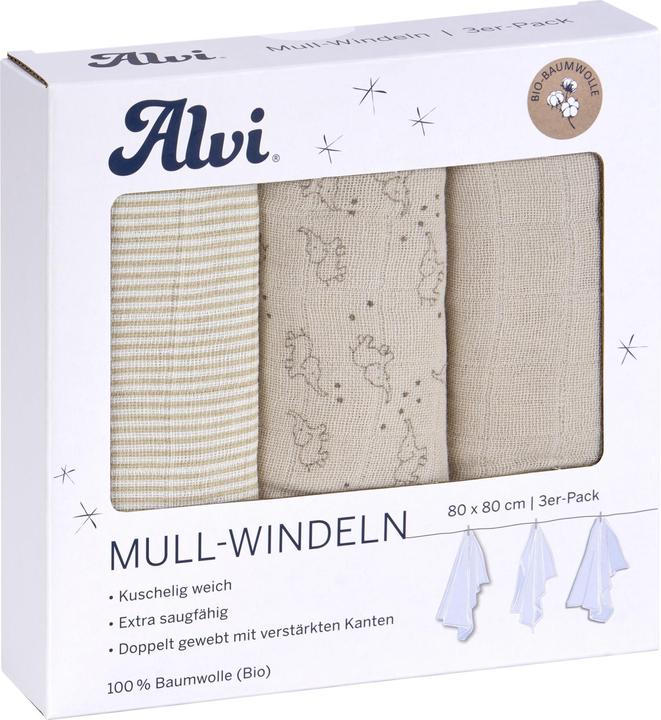 Produktbild Alvi Moltonwindeln Starfant 80 x 80 cm (80 cm, 80 cm)