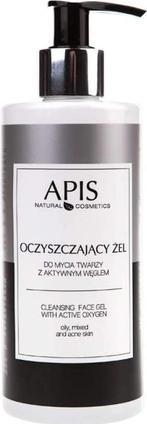 Apis Natural Cosmetics Apis Cleansing Facial Cleansing Gel With Activated Charcoal 300Ml (Gel, 300 ml)
