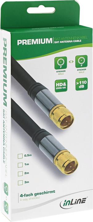 Immagine prodotto InLine Cavo satellitare premium (110 dB, Cavi antenna)