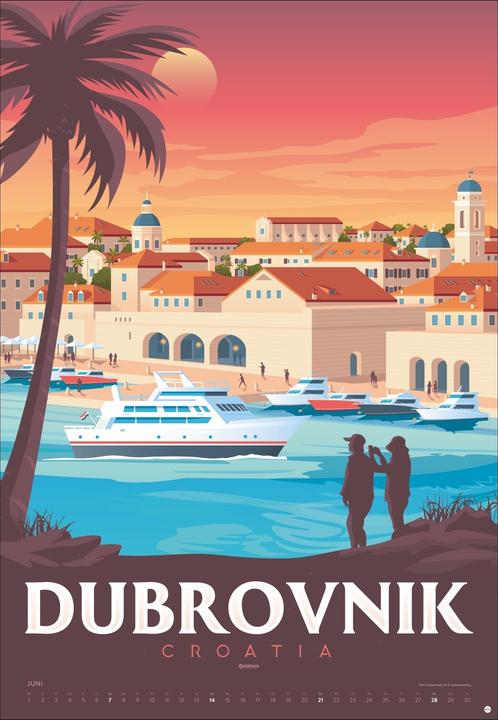 Produktbild Travel the World Posterkalender 2026 (Harter Einband, Deutsch)
