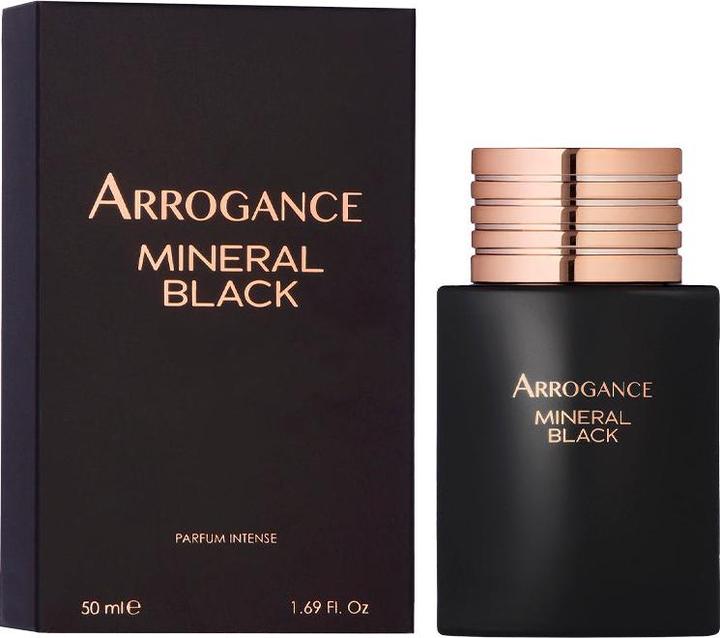 Actual product image Arrogance Mineral Black Parfum Intense Pour Homme Eau De Parfum 50ml (Eau de parfum, 50 ml)