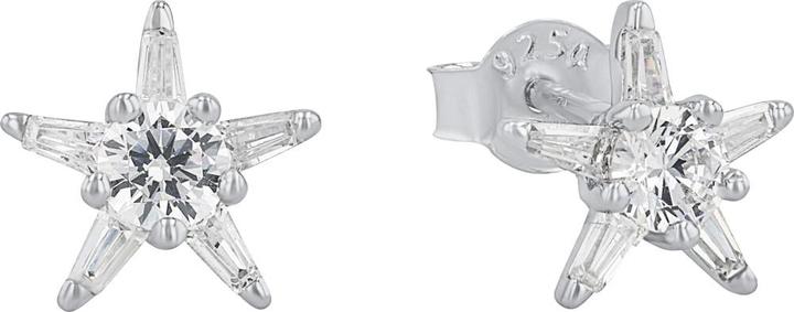Amor Ohrschmuck für Damen, 925 Sterling Silber, Zirkonia synth. | Stern (Silber 925)