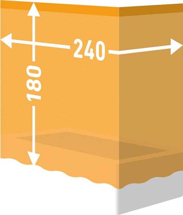 Actual product image Diaqua Shower curtain textile Linea (240 x 180 cm)