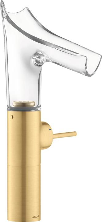 Actual product image Axor Starck V Single lever washbasin mixer 220 with glass spout for washbowls with waste s
